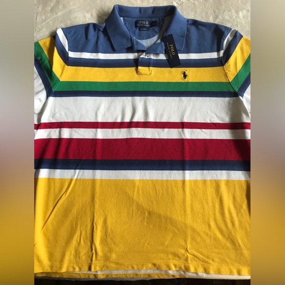 Polo by Ralph Lauren Painted Striped Polo from CP-93 Collection